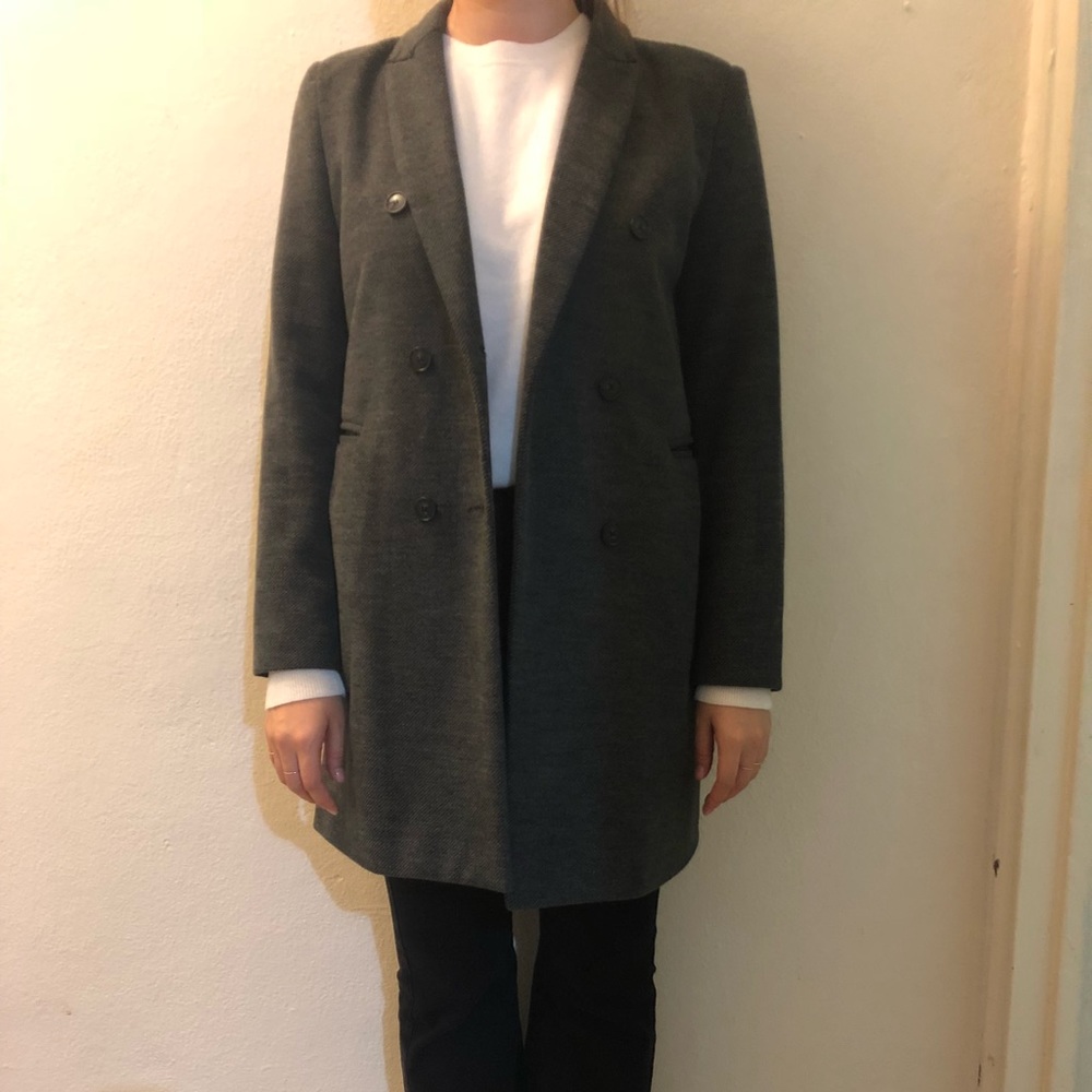 Grey Wool Blazer - image 1
